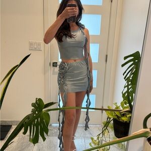 Elegant Gray Women's Skirt